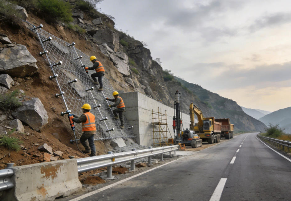 新丰公路道路护坡